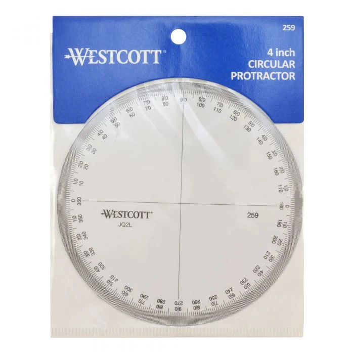 Wescot 4" circular protractor (259)