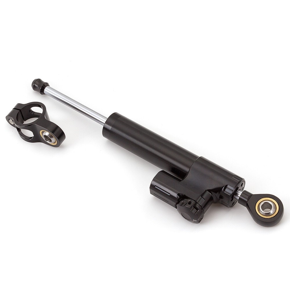CNC Aluminum Motorcycle Black Steering Damper Stabilizer Linear Reversed Control