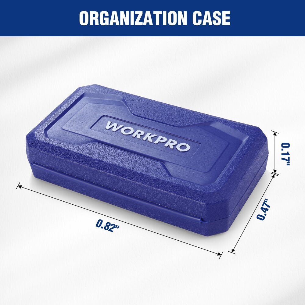 WORKPRO 9PCS Basic/Swivel/Long Impact Grade Socket Adapter Set 1/4" 3/8" 1/2" Dr