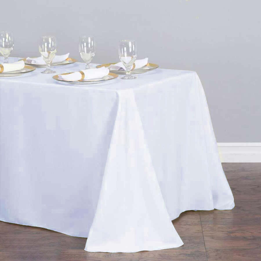 10 pcs 90x132" PREMIUM Polyester RECTANGULAR Tablecloths Catering High Linens