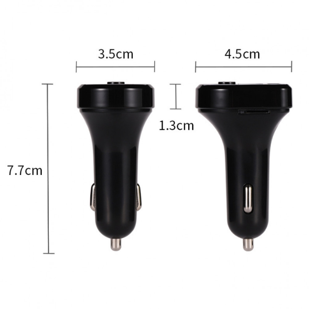 Bluetooth Car FM Transmitter MP3 Player Hands Free Radio Adapter 2 USB Charger