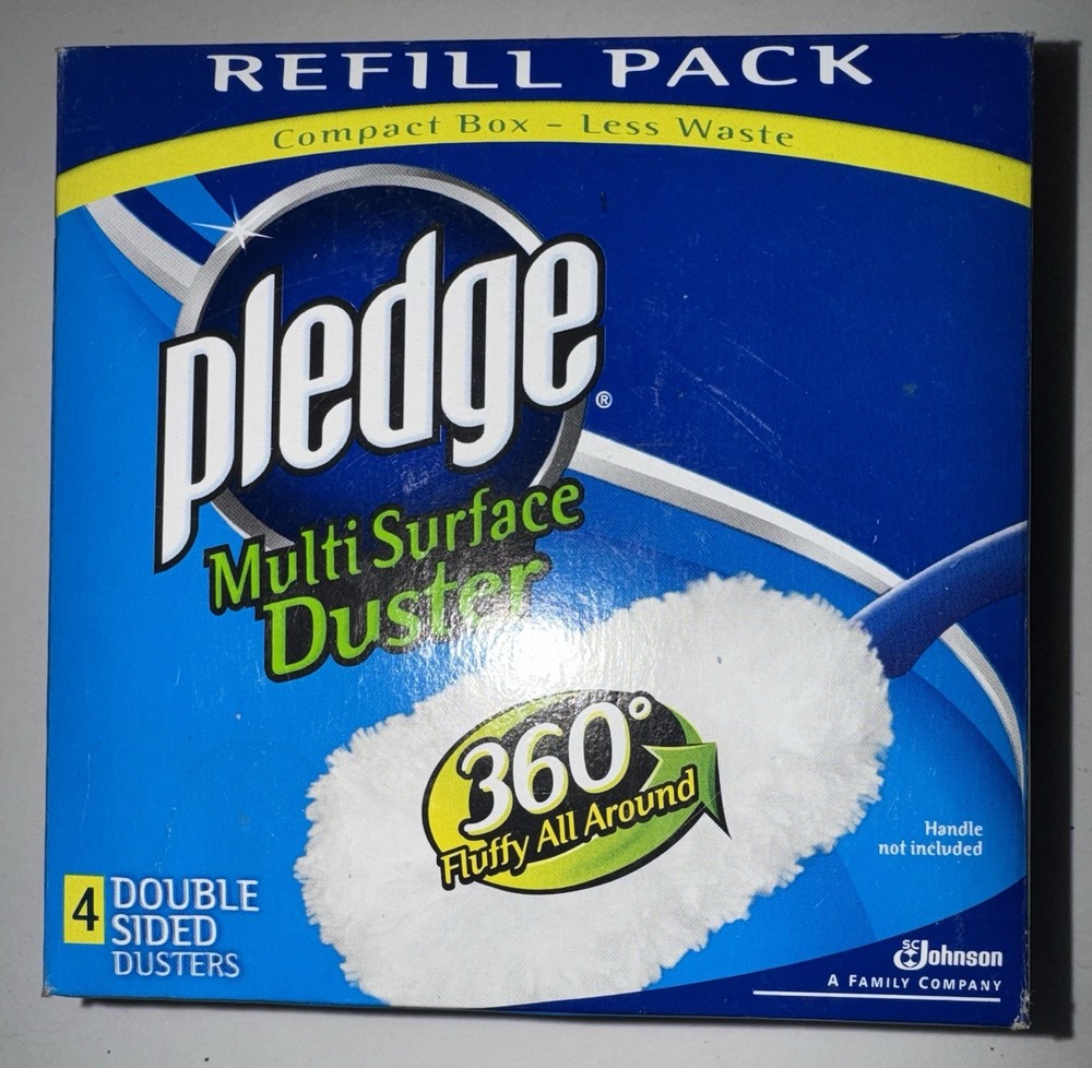 NEW PLEDGE MULTI SURFACE DUSTER 360 DEGREE ALL AROUND 4 DOUBLE SIDED DUSTERS