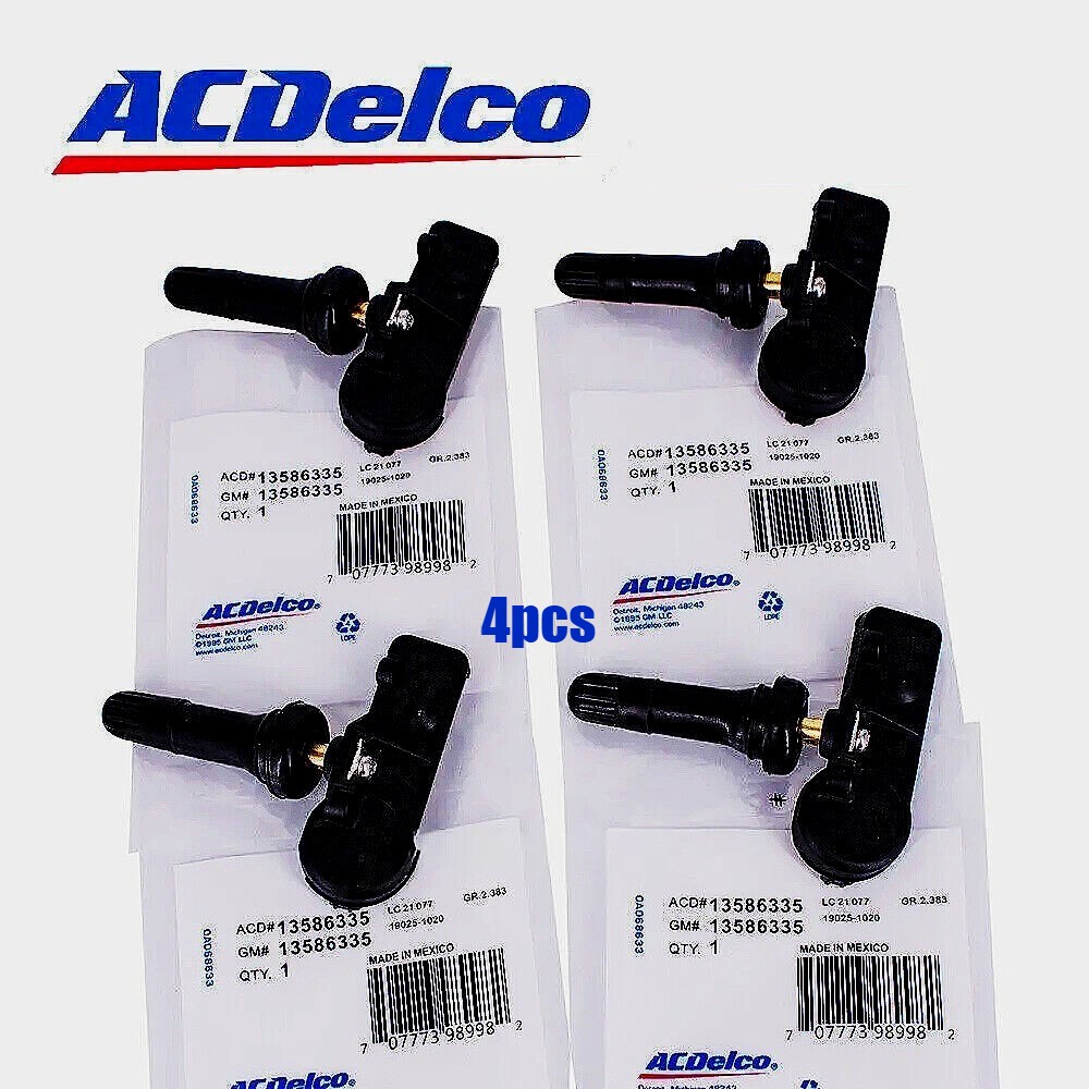 4x GM Chevy GMC Buick Genuine 13586335 TPMS Tire Pressure Monitoring Sensor