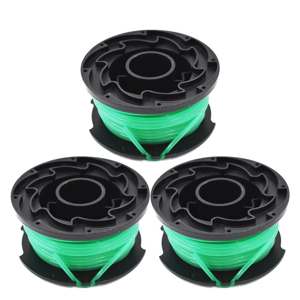 3PC SF-080 String Trimmer Spool Line Replacement For Black & Decker GH3000 Model