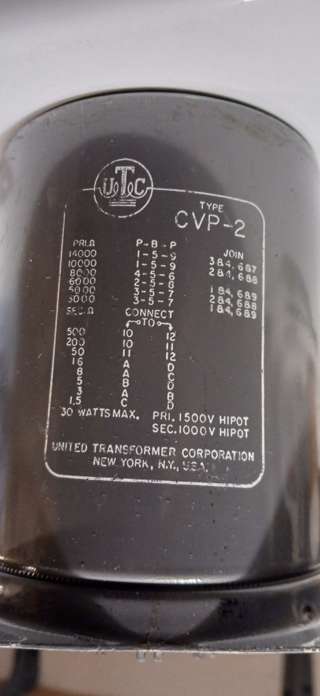 UTC CVP-2 Audio Output Transformer 30W