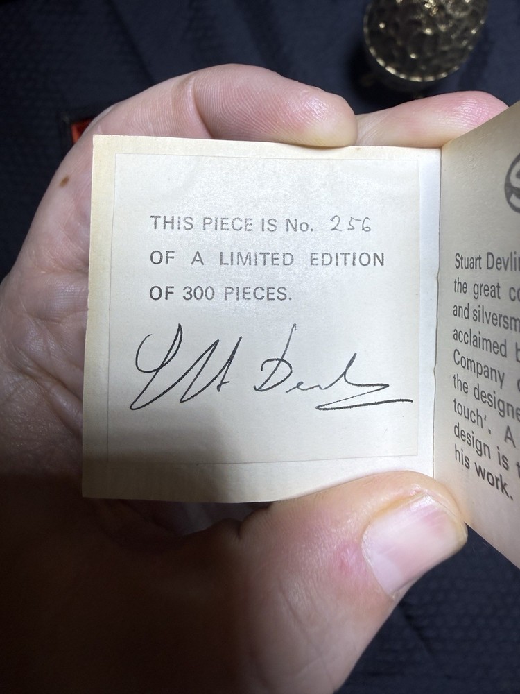 Stuart Devlin Sterling Silver Jester Surprise Egg Box 1973 Ltd 256/300