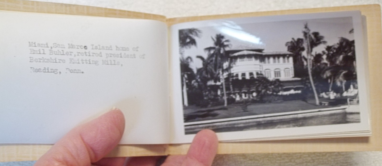 Photo Scenic Route Miss Miami Speed Boats Sightseeing BOOKLET Al Capones Home et