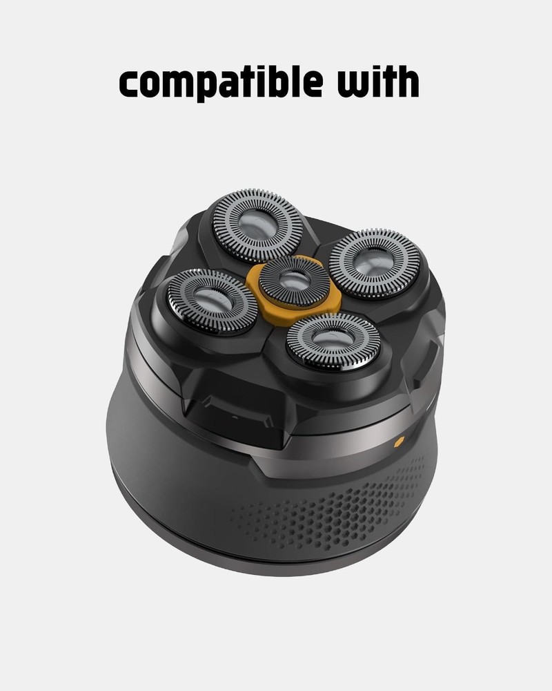 2PCS Head Shaver Replacement Heads for Microtouch Titanium 2 Pack, Silver