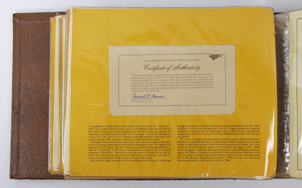 The Heritage of America Stamp Collection 17 Stamps & Envelopes