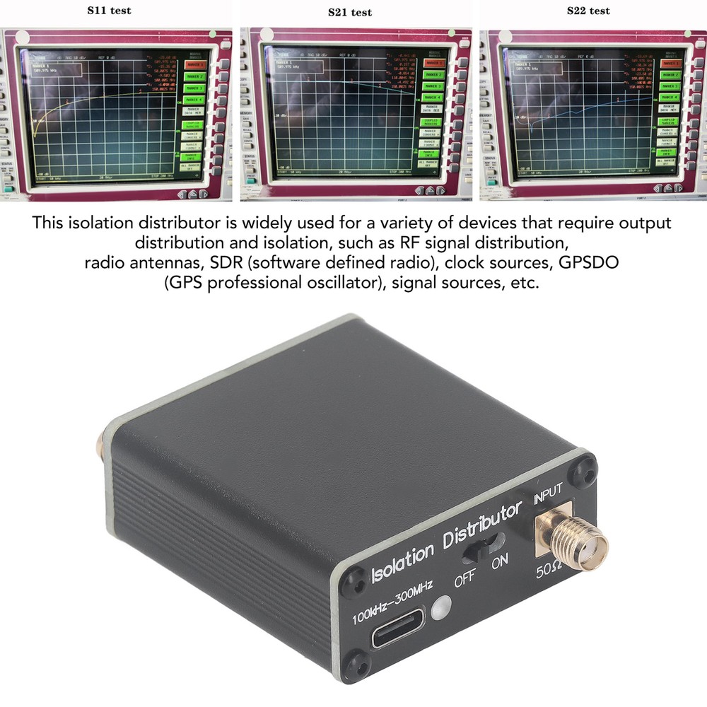 Active RF Isolation Distributor RF Splitter For SDR GPSDO Source