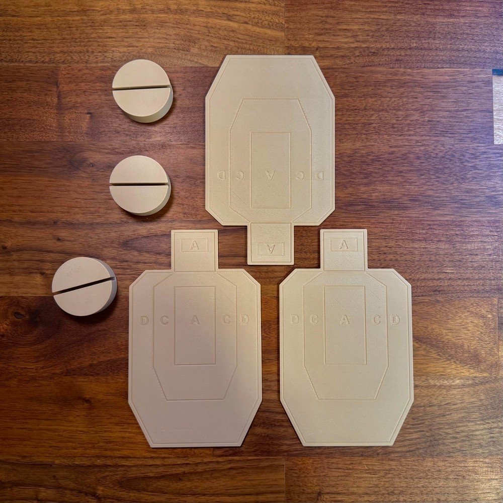 Compact Dryfire Target Kit with USPSA - Style Designs