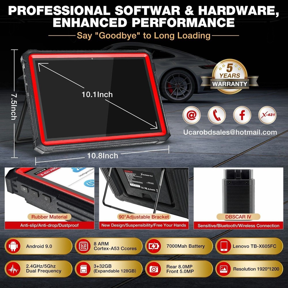2025 LAUNCH X431 PRO3S+ PRO 5 Car Diagnostic Scanner Tool Programming Key Coding