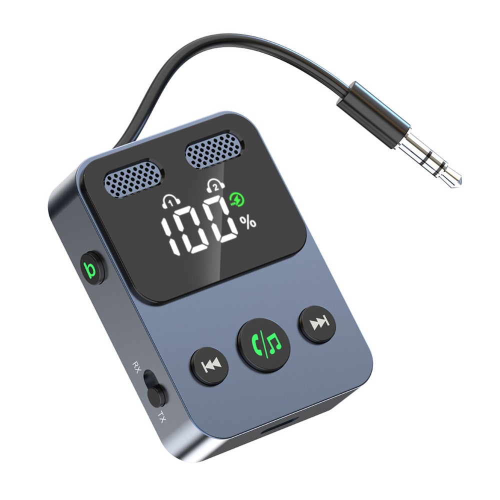 🔥Bluetooth Transmitter Call Music Receiver AUX Adapter for Car Headphone iPod