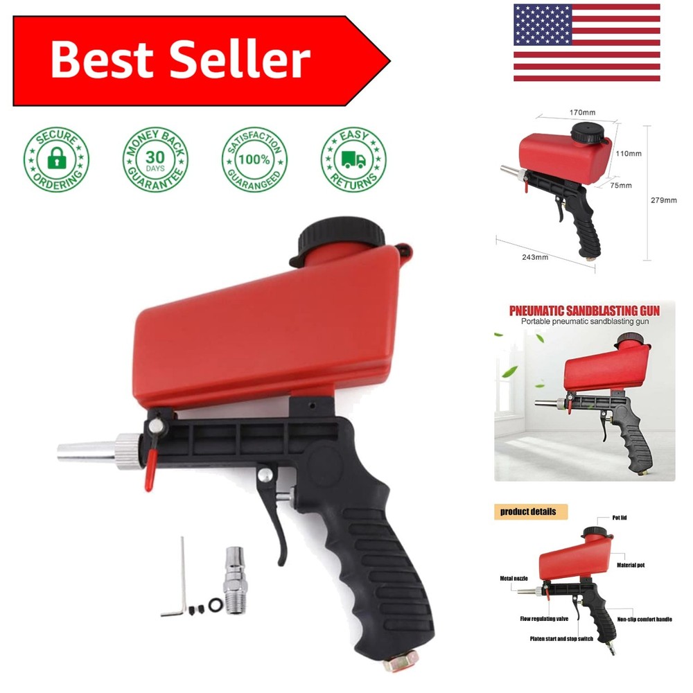 Versatile 1/4” Air Sandblaster - Effortlessly Remove Paint, Rust & Corrosion