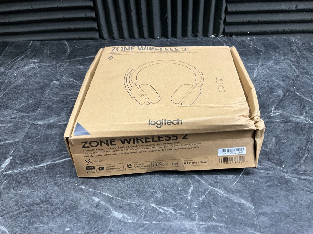 Logitech Zone Wireless 2 UC Headset 981-001310 Graphite USB Bluetooth ✨ NEW