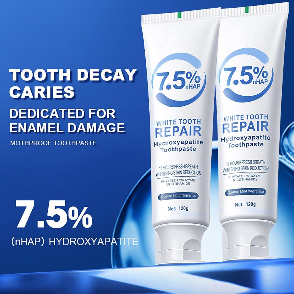 Hydroxyapatite Toothpaste 7.5%，ceelike hydroxyapatite Toothpaste for Enam
