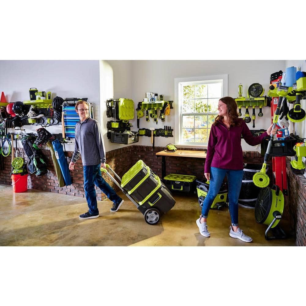RYOBI STM104 LINK Tool Crate – Stackable, 50 lb Capacity, Impact-Resistant