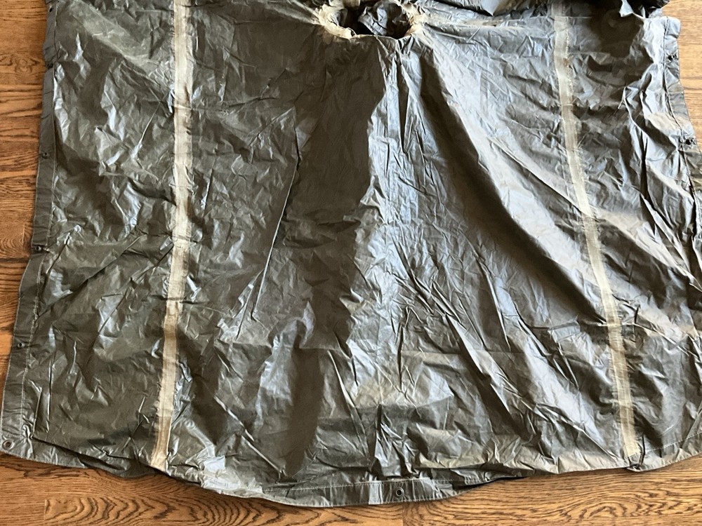 Feb 1945 WWII Type U.S. ARMY INFANTRY MILITARY RAIN PONCHO Label & Dated