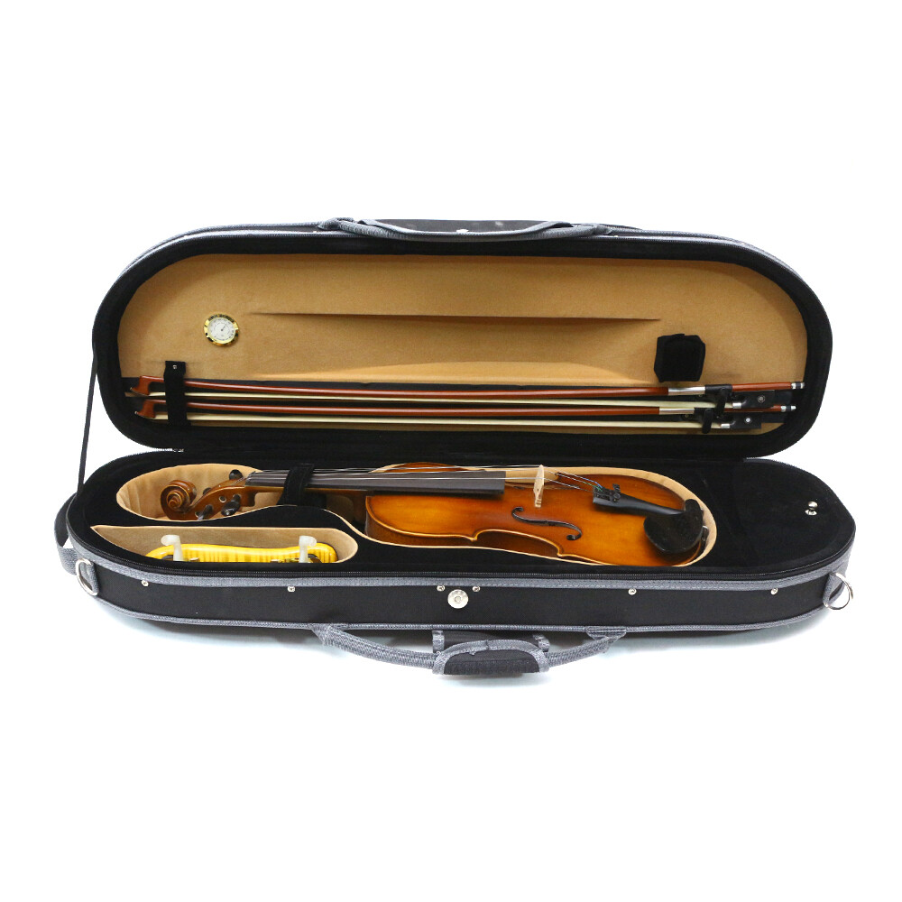4/4 Full Size Violin Case Basic Violin Hard Case Built-in Hygrometer Ultralight