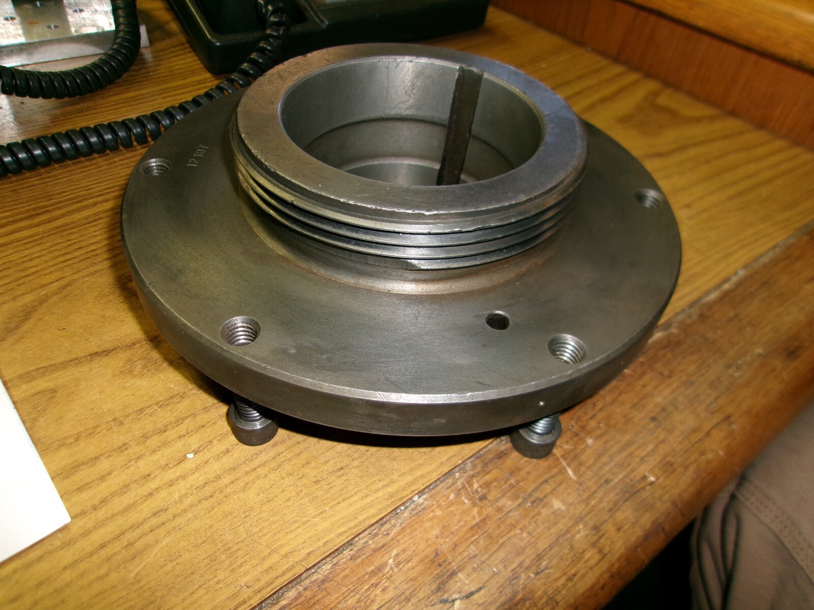 BUCK LATHE CHUCK BACK PLATE L0 #12107 FOR 8" CHUCK