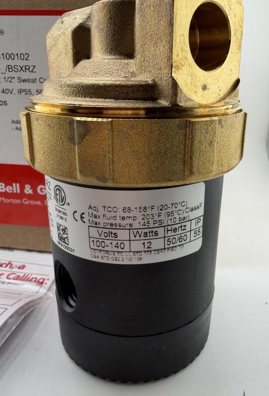 BELL & GOSSETT XYLEM ECOCIRC E3-4 BSXRZ 1/2" SWEAT CONNECTION PUMP LHB08100102