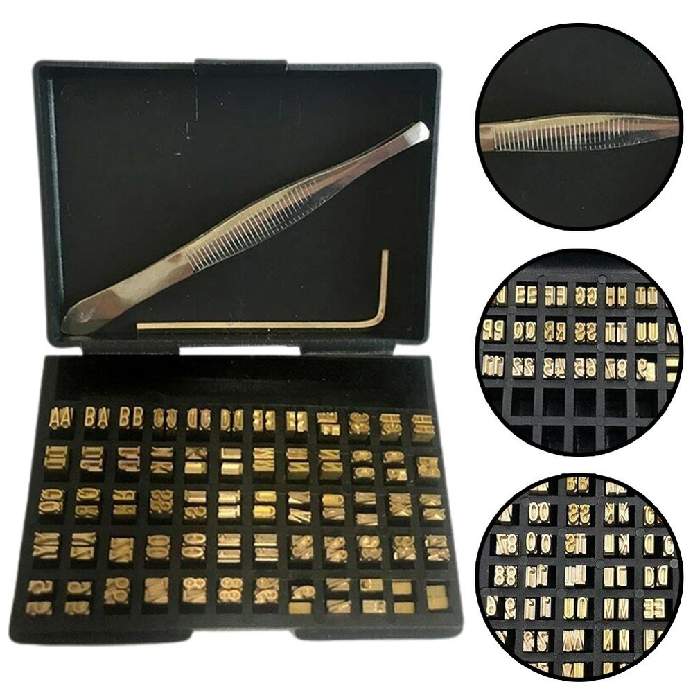 Coding Machine Printing Font Copper Character Printing Accessories Typography