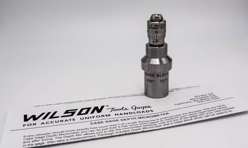 L.E. Wilson Case Gage Depth Micrometer, CG-MIC Gauge