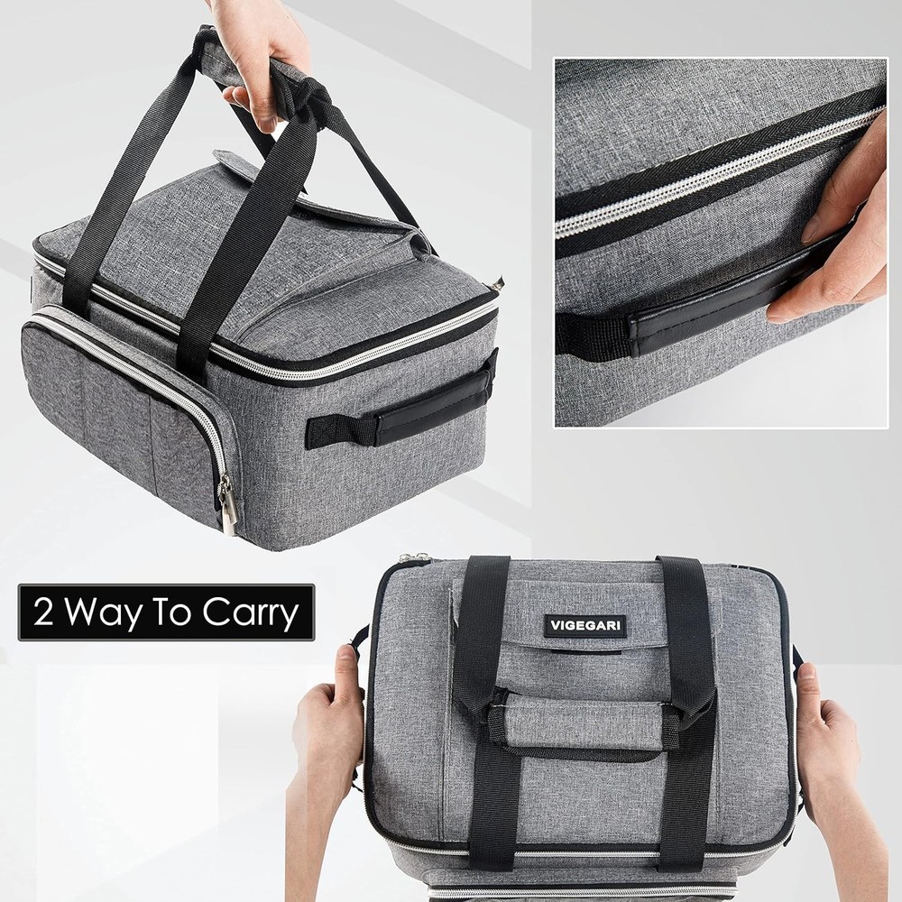 Gray Carrying Case for Cricut Joy - Includes Pockets for Accessories