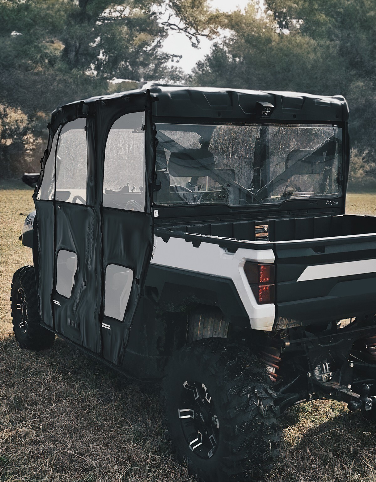 KEMIMOTO UTV Soft Cab Enclosure Full Door for Polaris Ranger CREW XP 1000 19-24