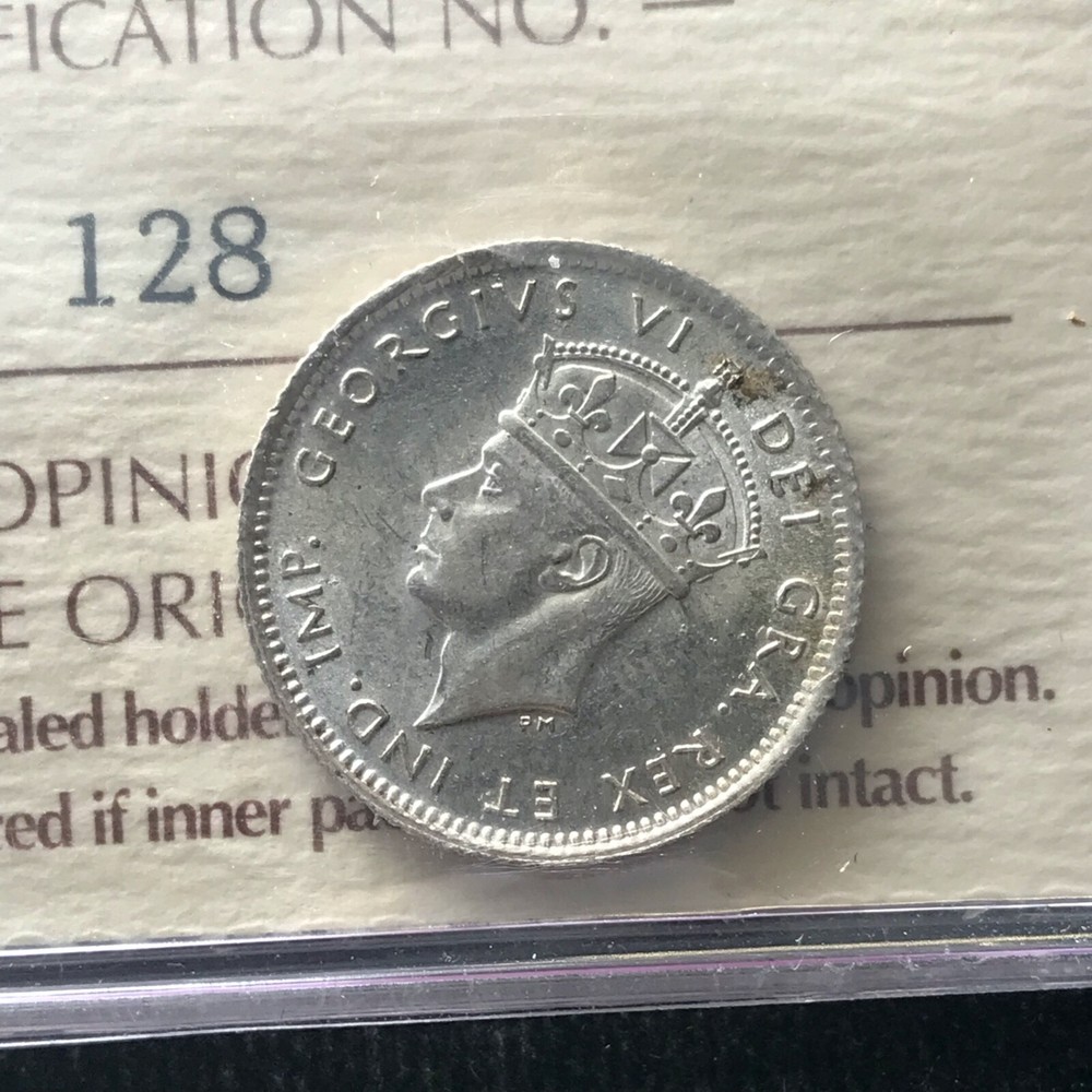1941c ICCS Graded, Newfoundland Ten Cent, **MS-63**