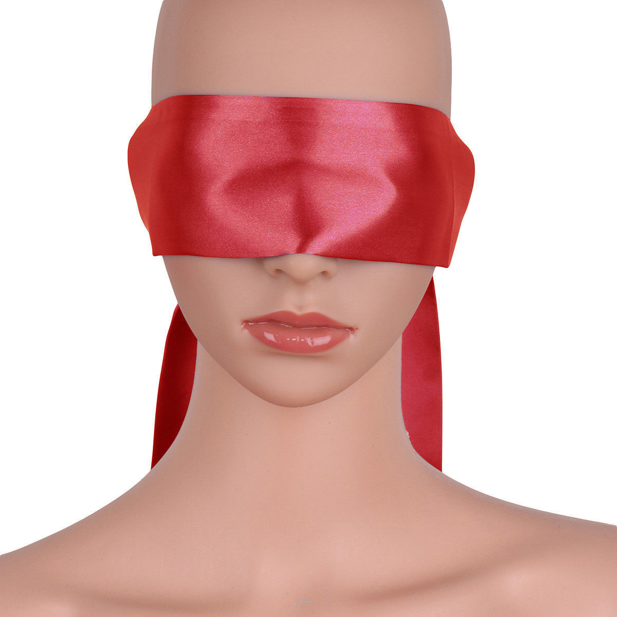 Cozy Feel Soft Multicolor Satin Blindfold Couple Game Love Cosplay mask 2 Pieces