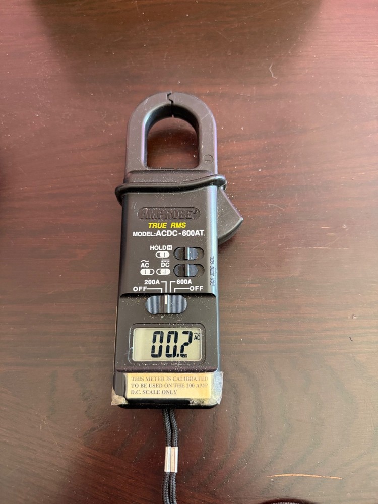 AMPROBE Model: ACDC-600AT True RMS Digital Clamp