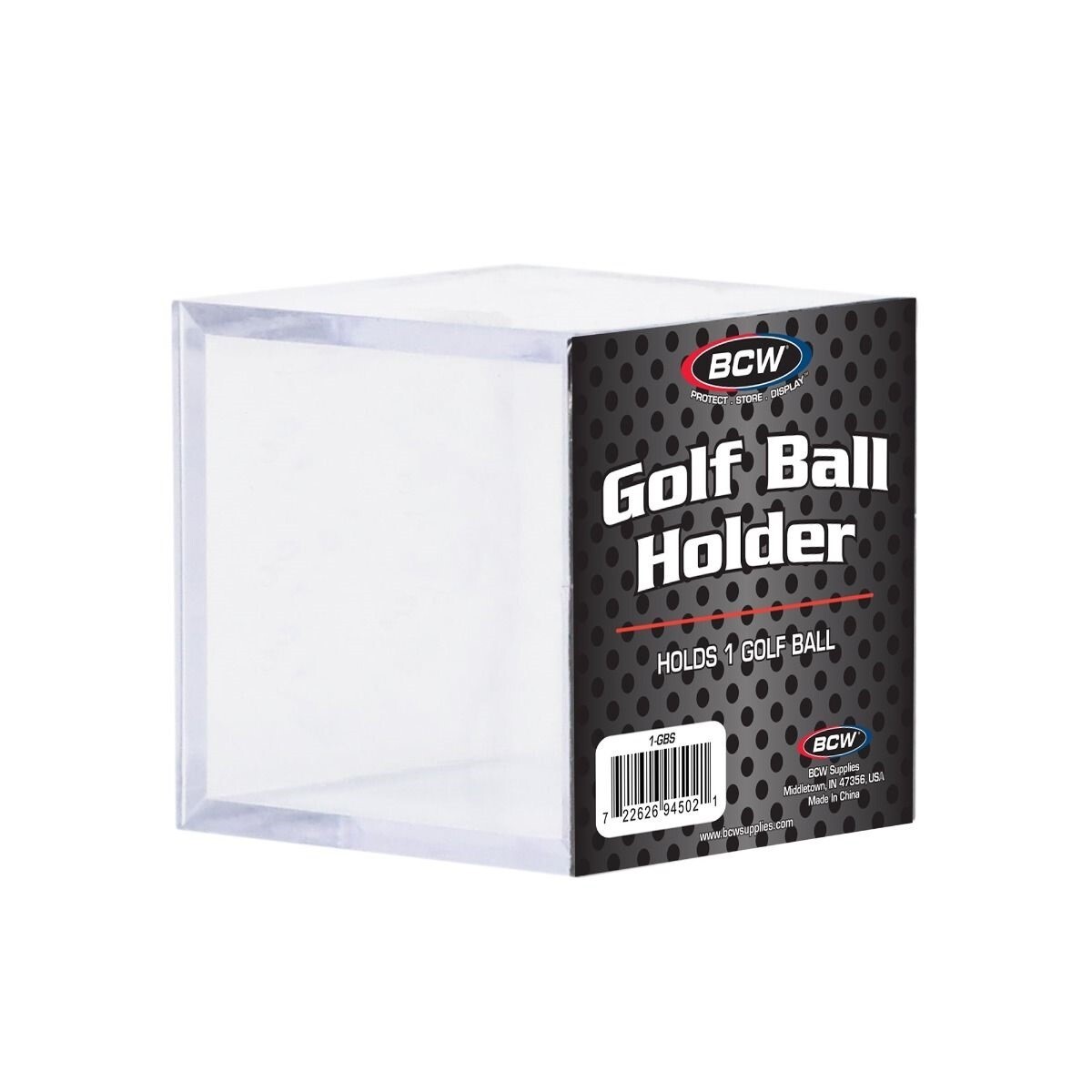 Golf Ball Display Plastic Clear Case Cube Square Stackable Holder Autograph BCW