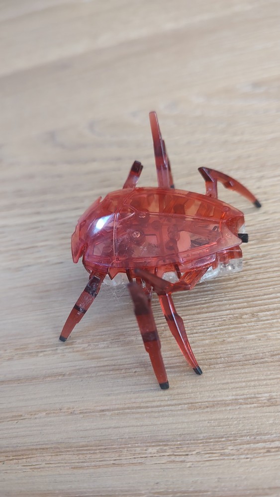 HEX BUG Red Scarab Micro Robotic Creature Toy Tested Works!