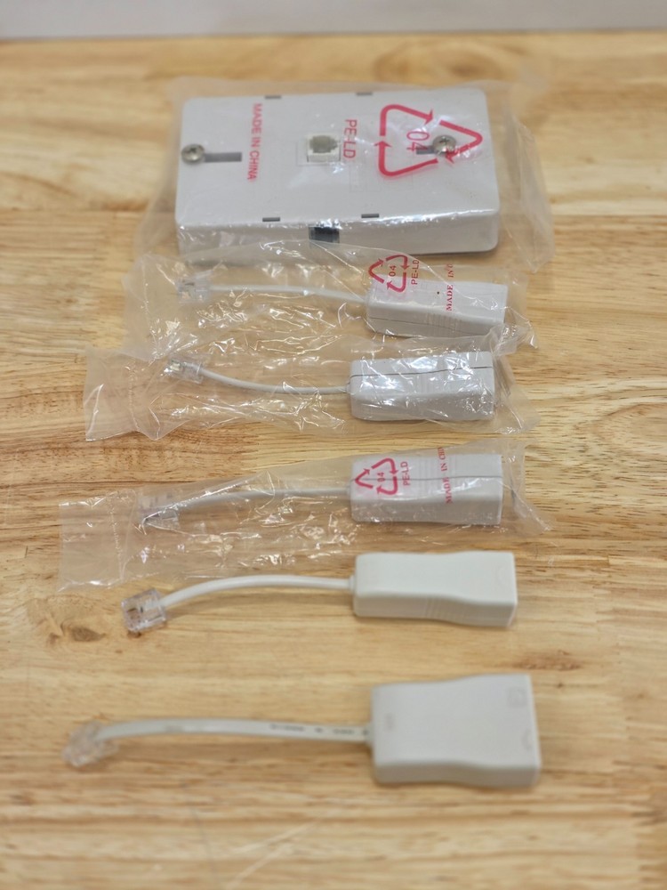 Lot of 6 Premier DSL Filter Adapter PT-DSL-ILF & Wall Mount