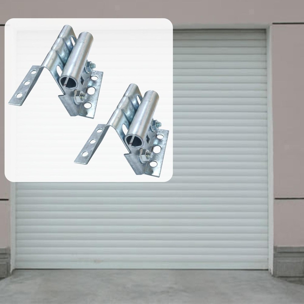 2Pcs Top Bracket Adjustable for Industrial Lifting Doors Galvanized Hardware