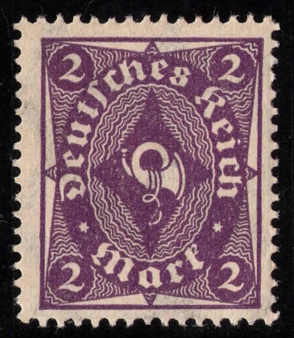 1922–1923 German Deutsches Reich Posthorns lot Michel 224-232 Scott 185-193 Mint