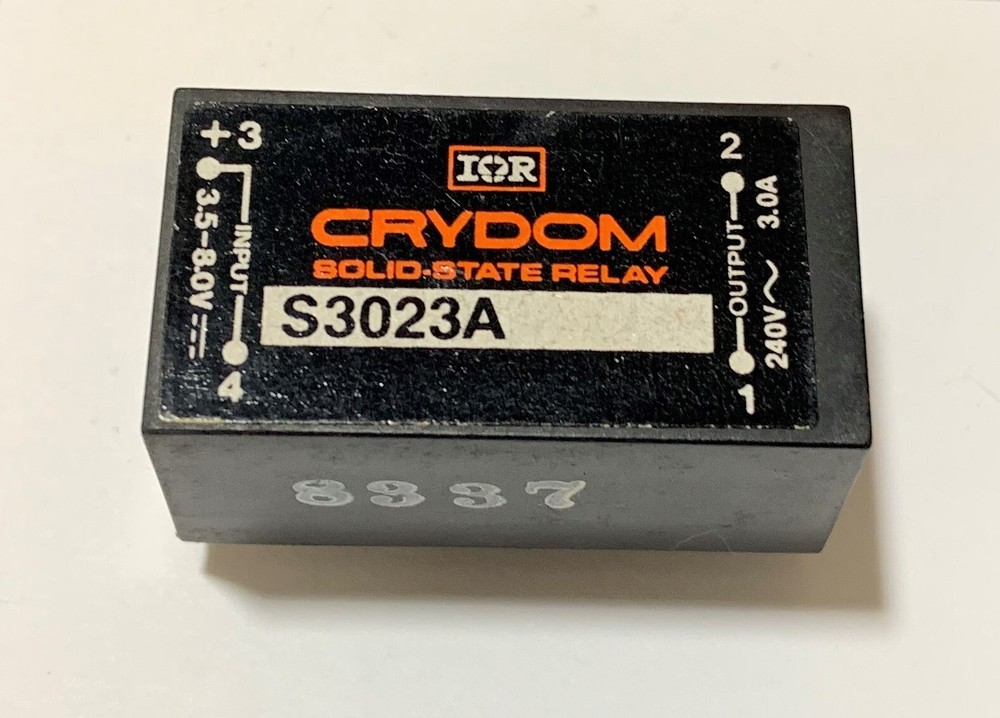Crydom Solid State Relay 3.5-8V-DC 3A 240V-AC S3023A