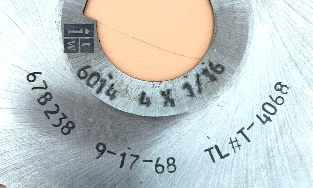 ROBBJACK C40-0625-32-72 4" Diameter 1" Arbor 72 Teeth Solid Carbide Saw