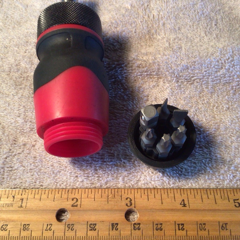 Mac Tools Mac-grip Ratcheting Magnetic Stubby Screwdriver Bit Driver 1/4”