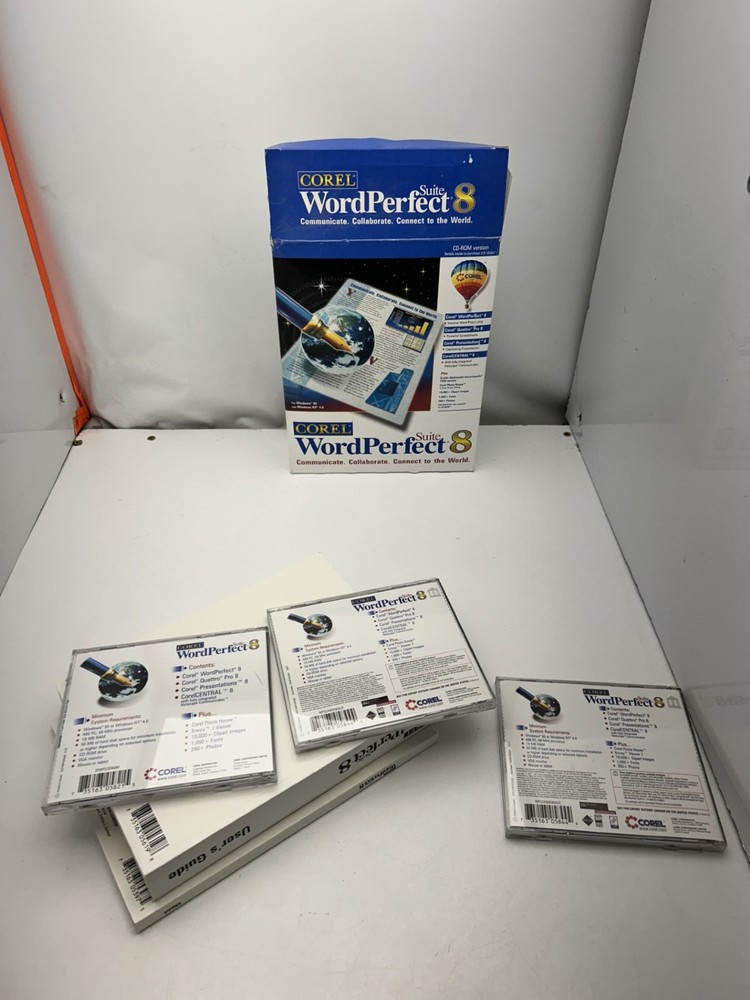 Corel WordPerfect Suite 8 Software See Description
