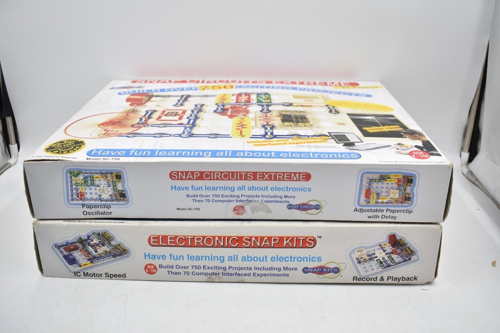 Elenco Snap Circuits Electronic Snap Kit Lot Not Complete