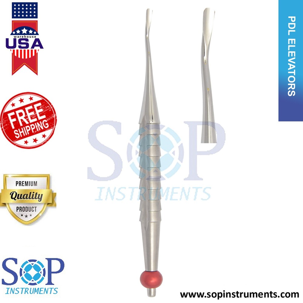 Dental PDL Luxating Root Elevators Set of 7 Precise Periotomes Tips Titanium Lab