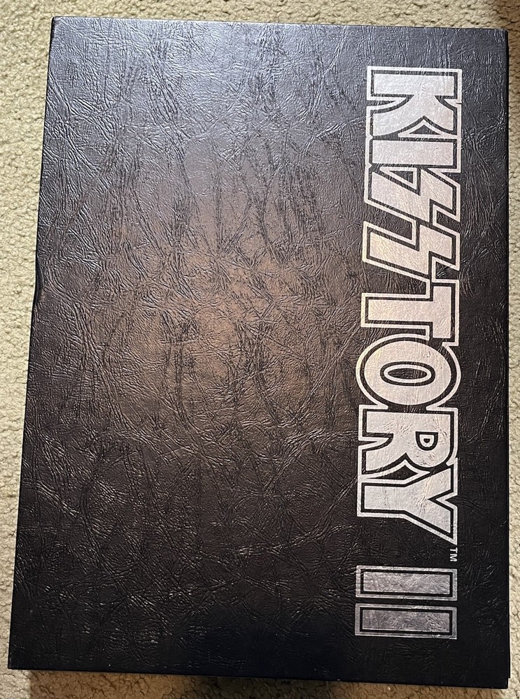 New 1999 Kisstory II Hardcover Book w/ rare poster & Gene Simmons Autograph Auto