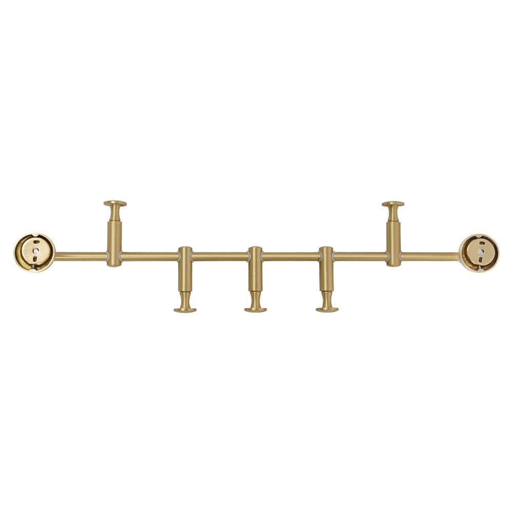 Coat Rack with 5 Adjustable Hooks Wall Mounted Vertical Coat Hat Umbrella Hanger