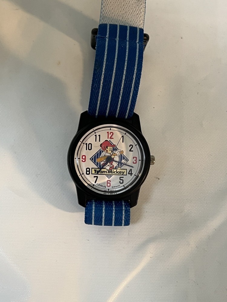 Lorus disney team Mikey, playing baseball, easy reader number 30 mm Junior