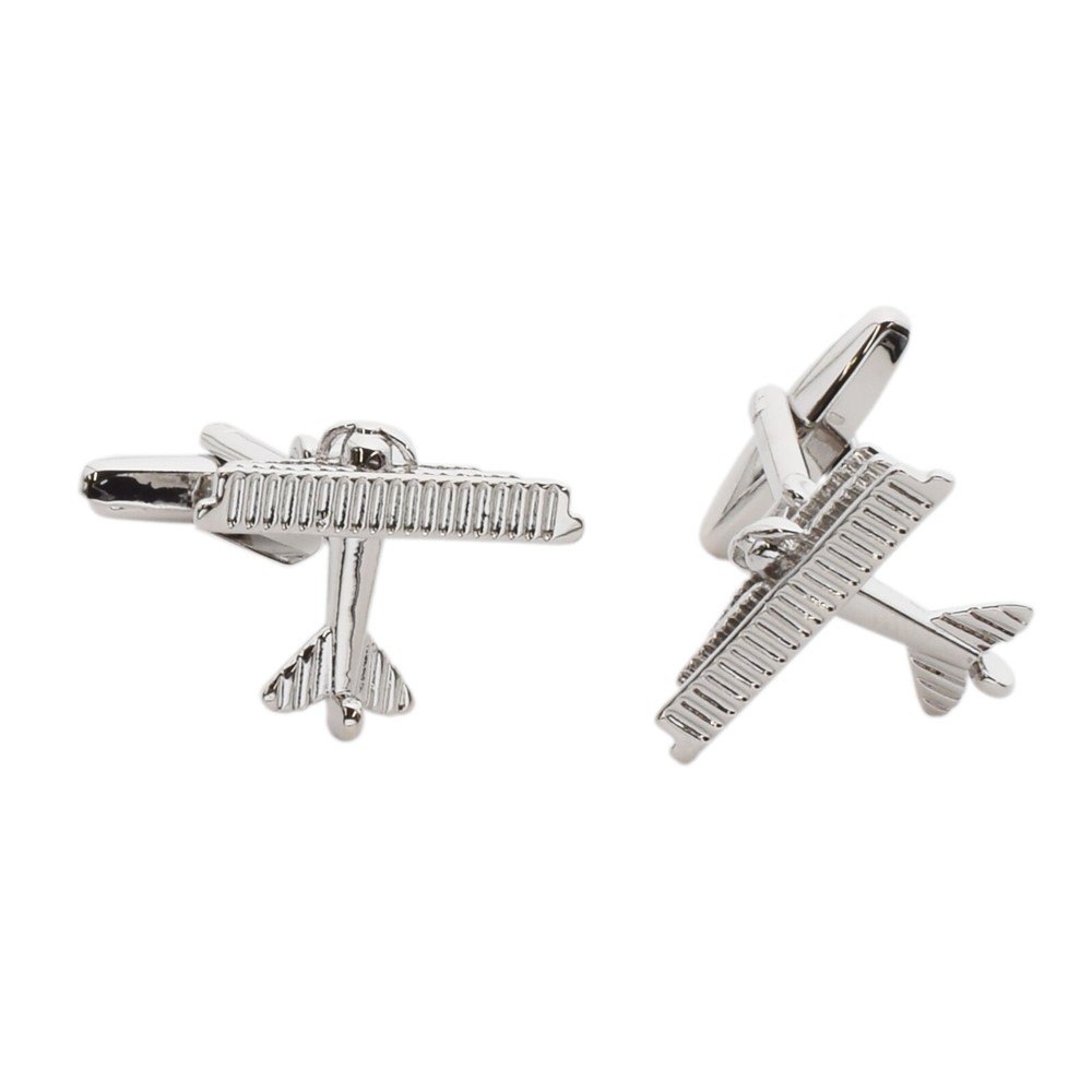 Tri Plane Design Cufflinks Presented in a Cufflink Box