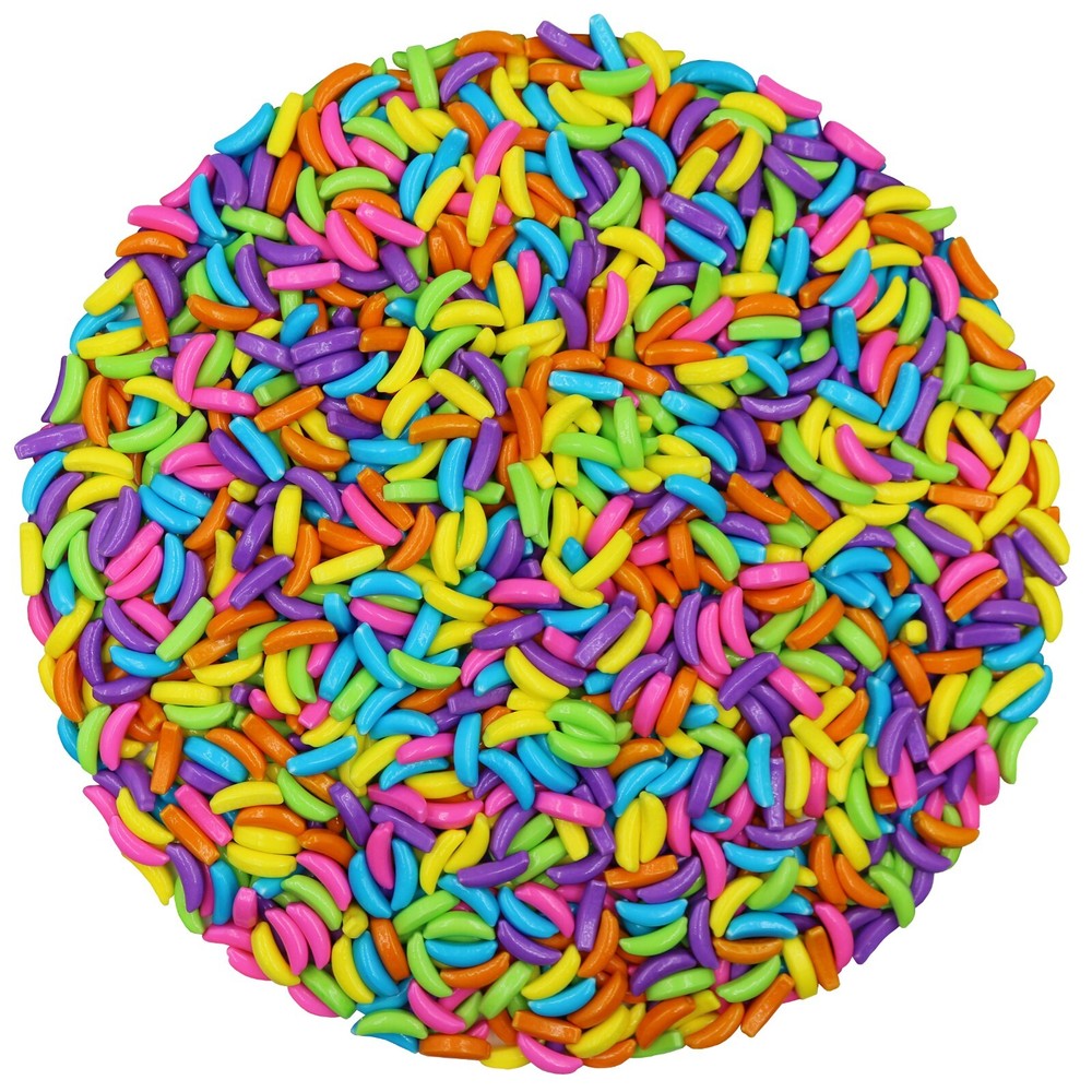 ASSORTED RAINBOW SILLY BANANA HEADS HARD CANDY