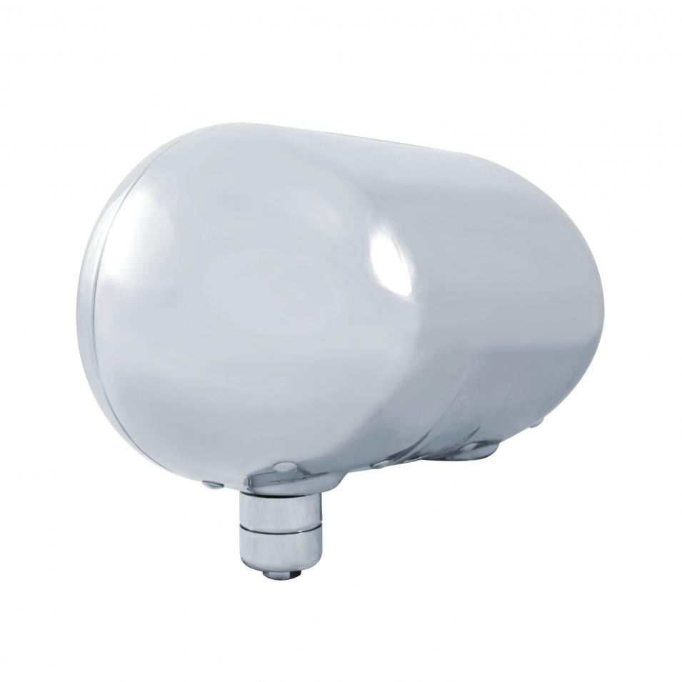 Peterbilt 359 Style Headlight, Halogen Bulb, 304 Staineless - Passenger Side