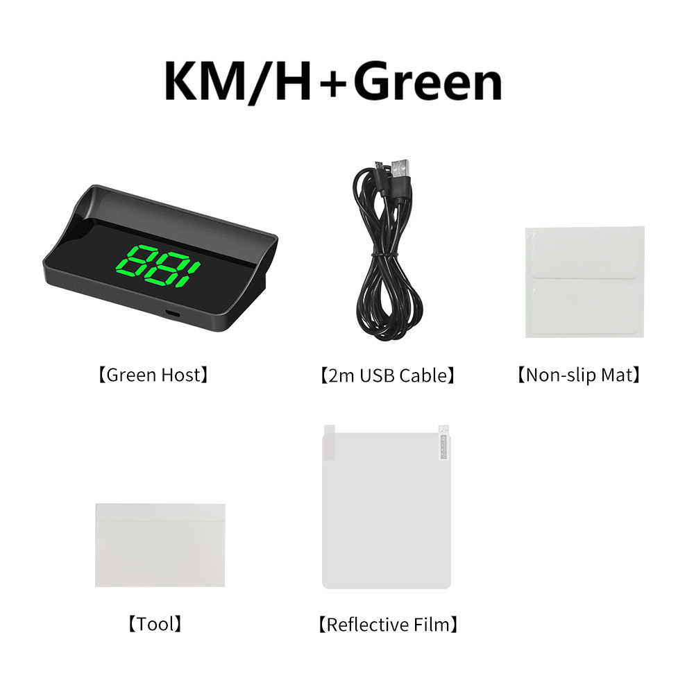 Car Head Up Display Digital Speedometer Windshield Projector KM/H